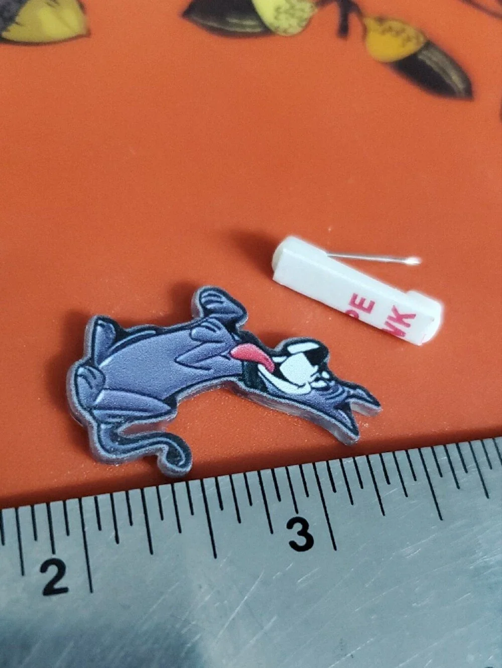 Astro Blue Dog Acrylic Pin - Playful Pup